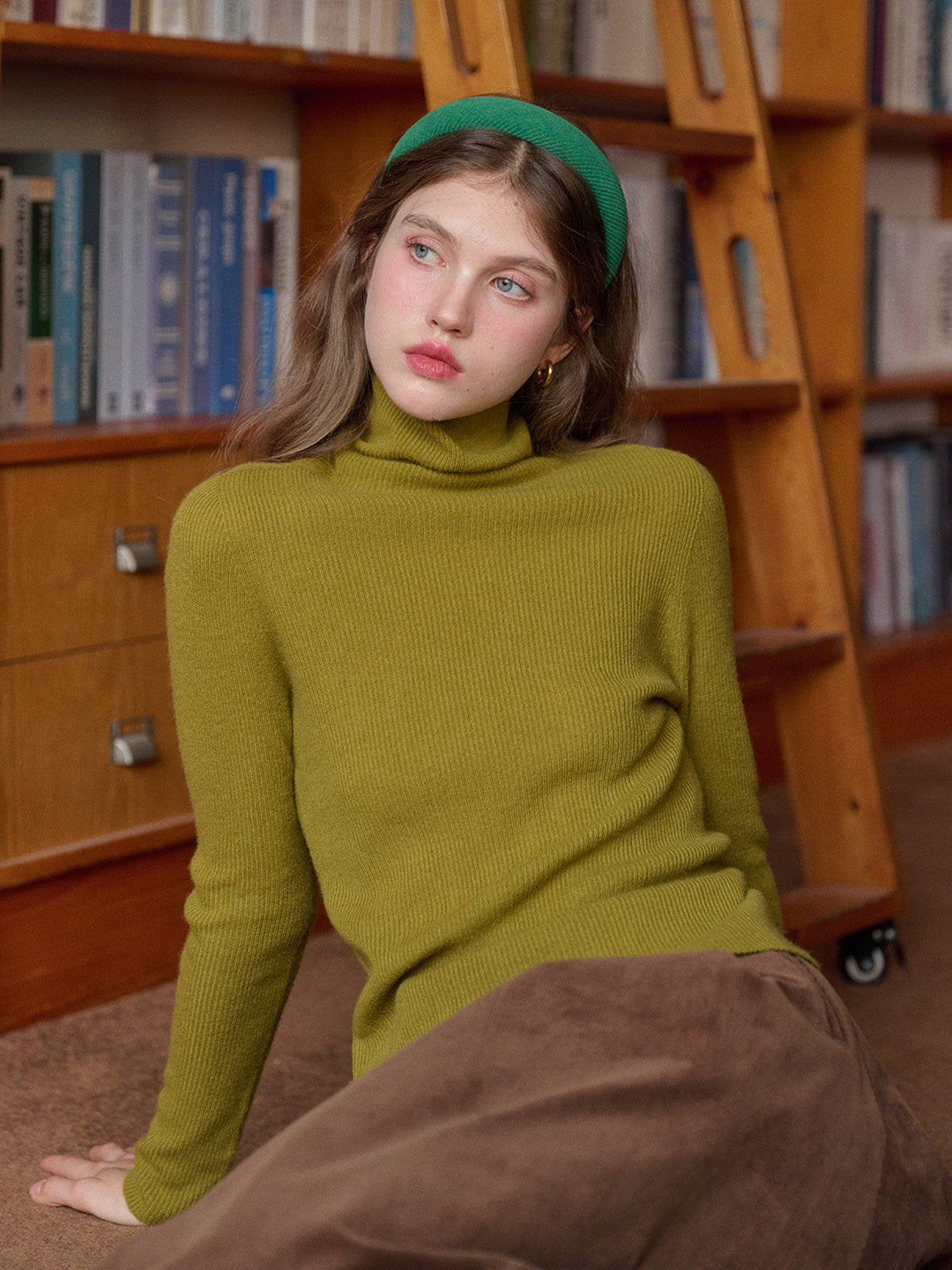 Erin Turtleneck 100% Wool Sweater