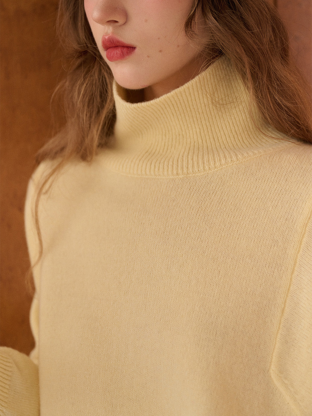 Fallon Turtleneck 100% Wool Sweater
