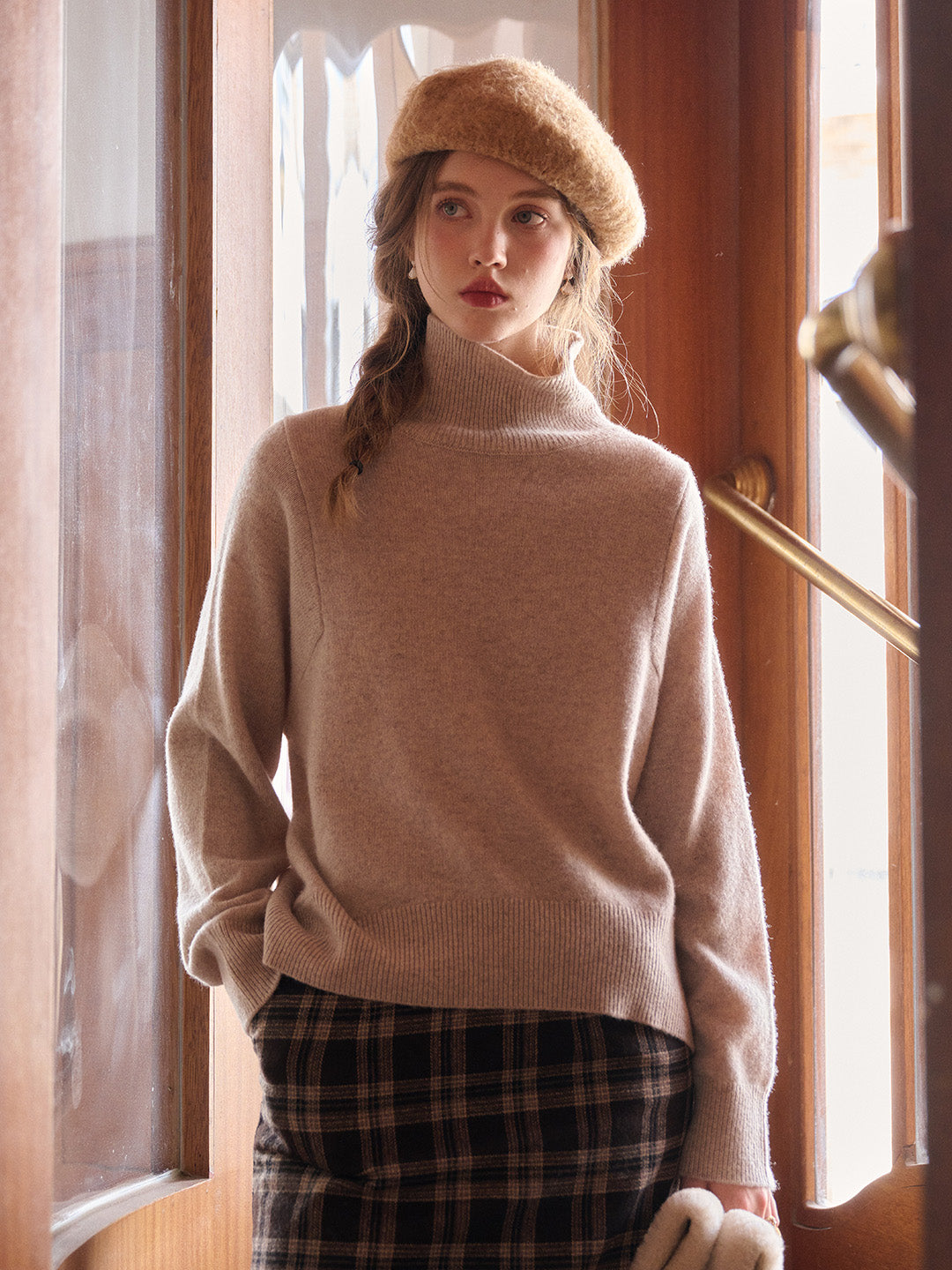 Fallon Turtleneck 100% Wool Sweater