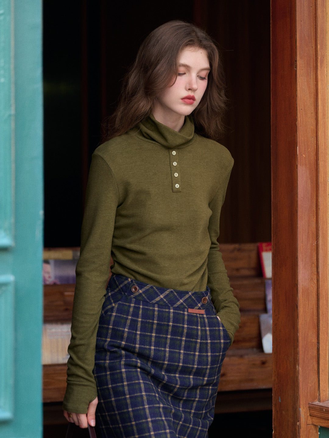 Estrella Turtleneck Knit Top