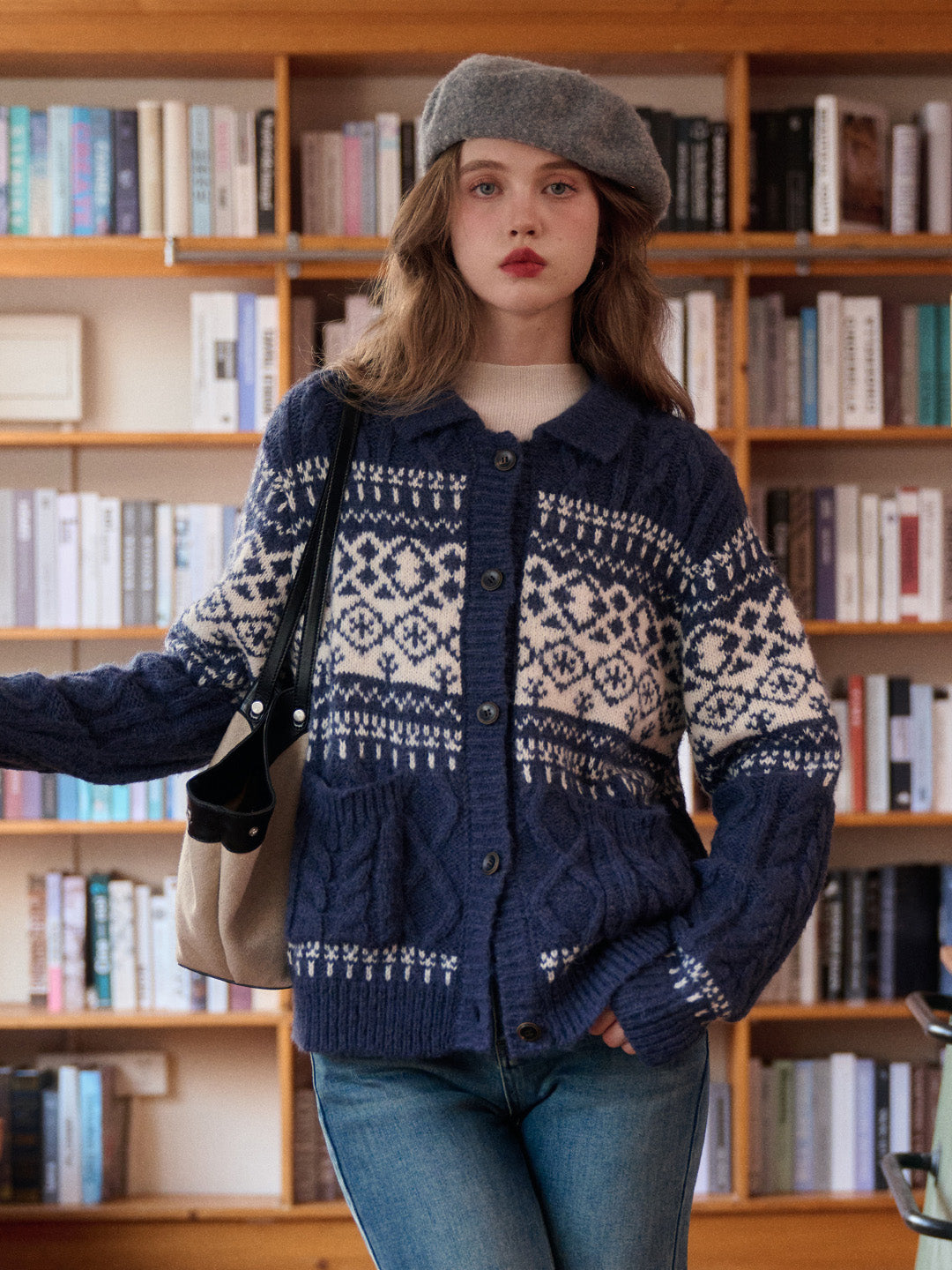 Vienna Fair Isle Cashmere Cardigan