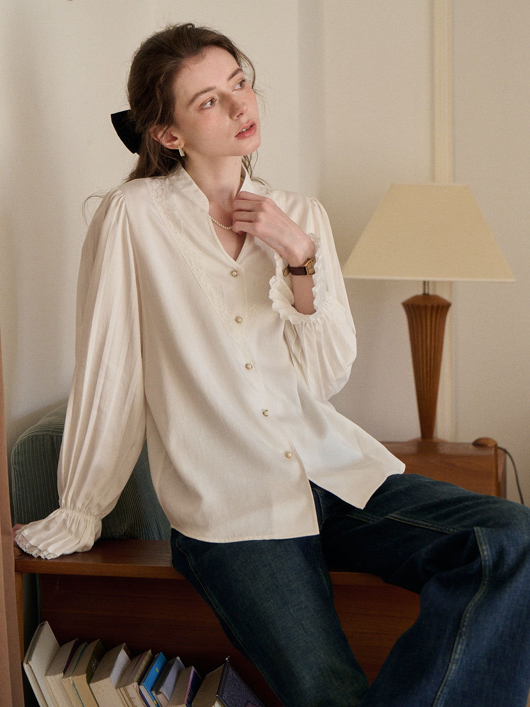 Sariyah V-Neck 100% Lyocell Blouse