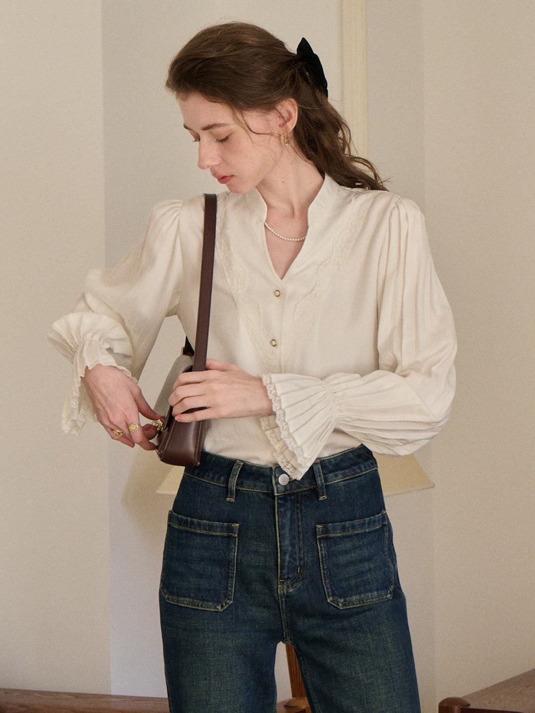 Sariyah V-Neck 100% Lyocell Blouse