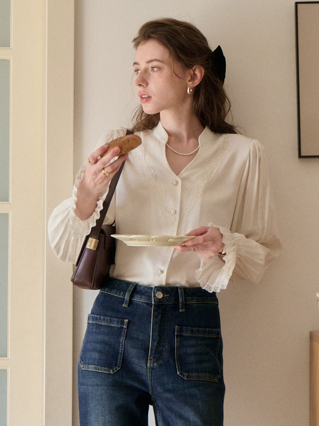 Sariyah V-Neck 100% Lyocell Blouse