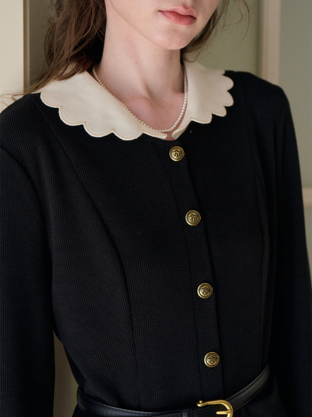 Noemi Peter Pan Collar Maxi Dress