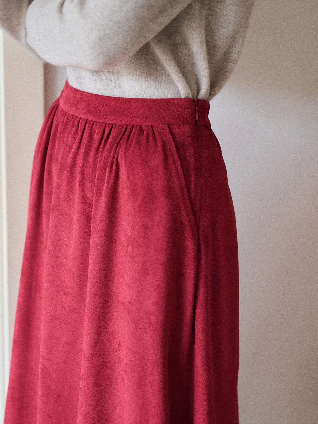 Della Retro Red Skirt