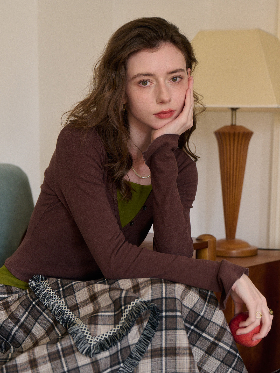 Zaniyah V-Neck Knit Top