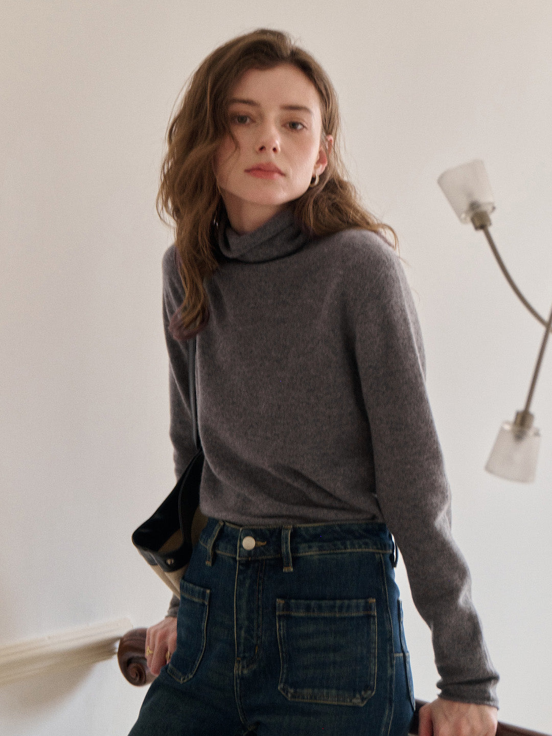 Marilyn Turtleneck Wool Cashmere Sweater