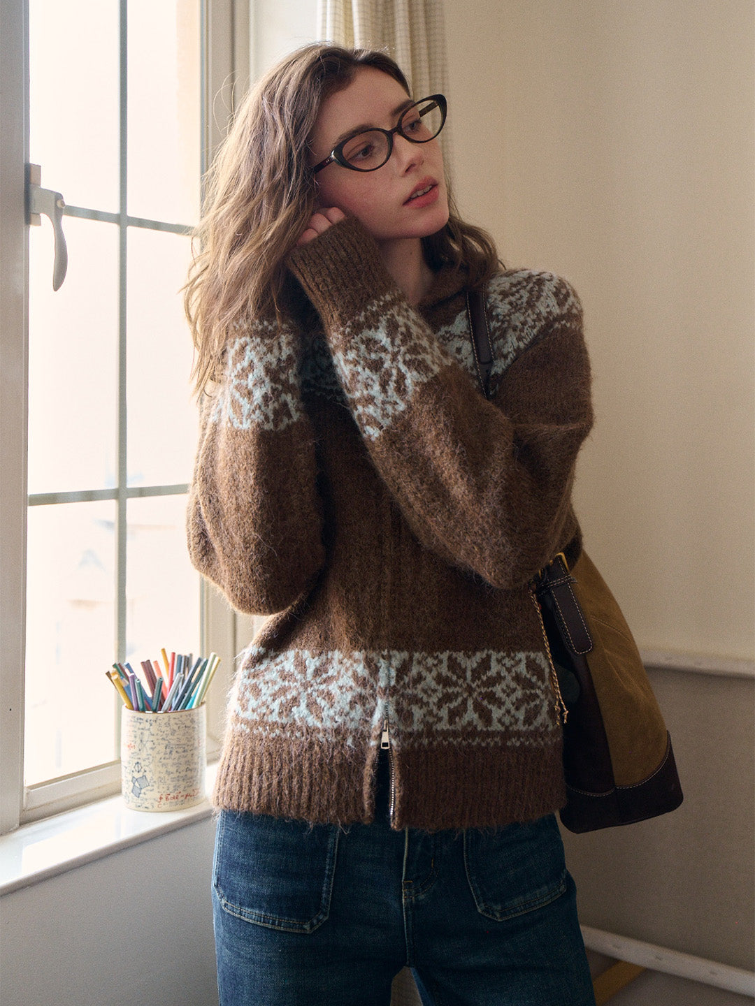 Novalee V-Neck Wool Cardigan
