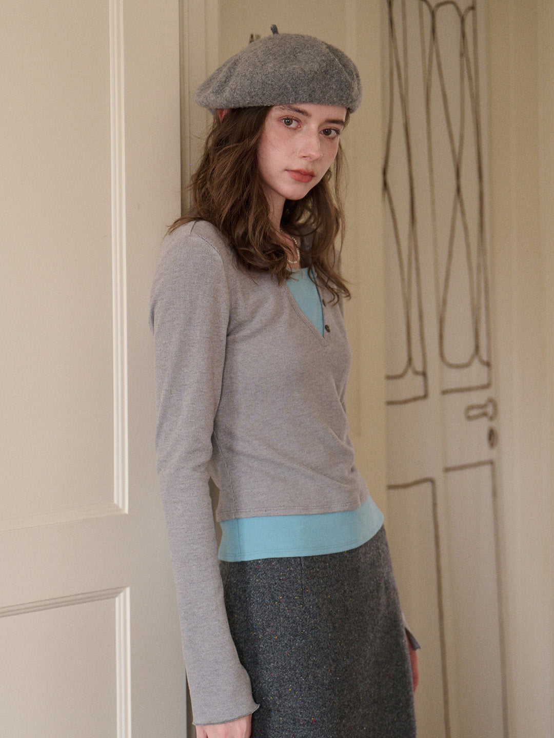 Zaniyah V-Neck Knit Top