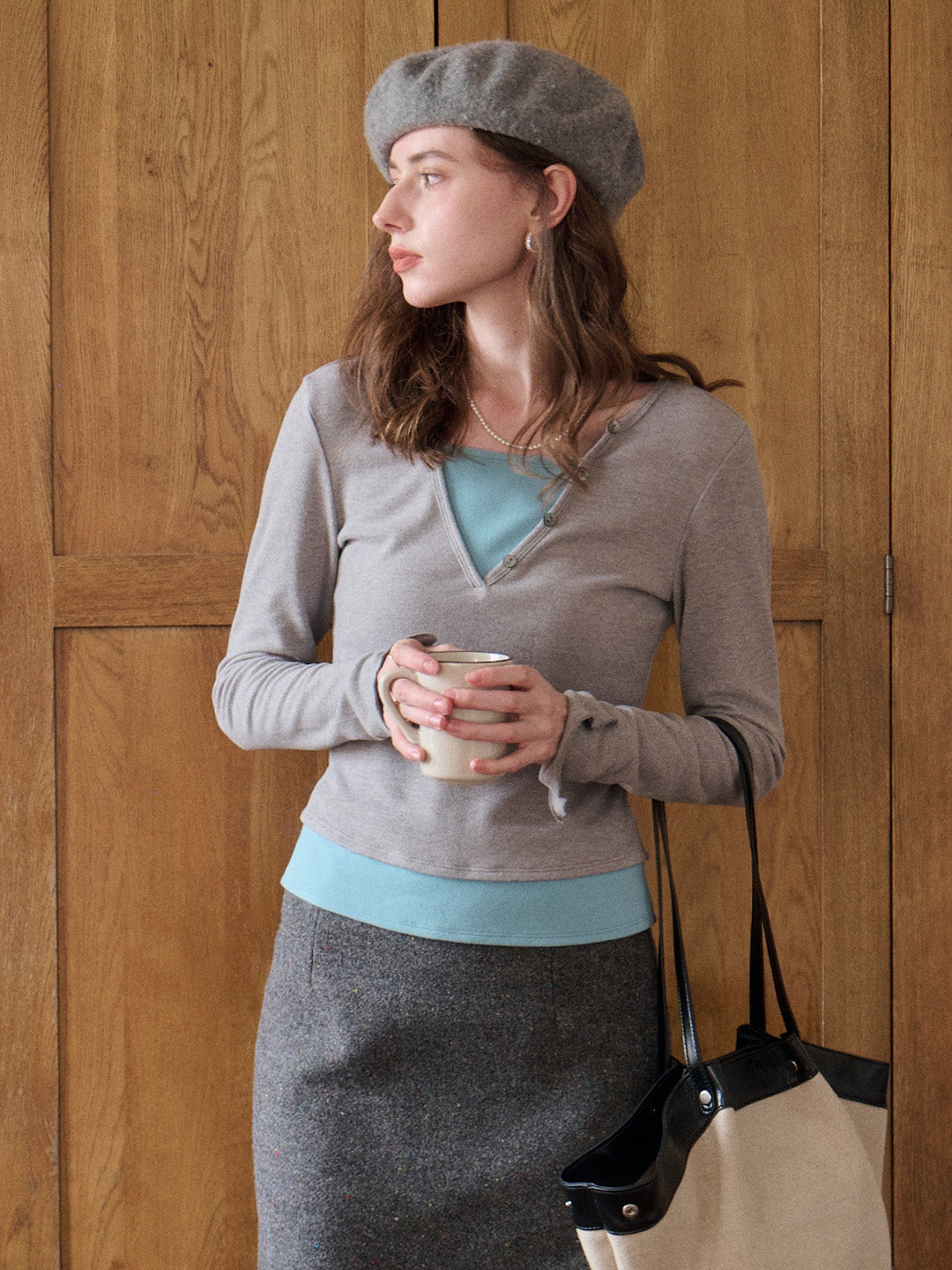 Zaniyah V-Neck Knit Top