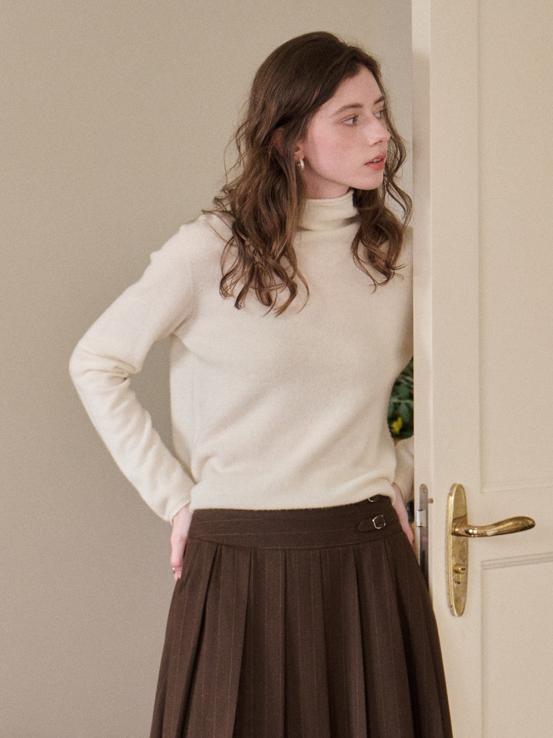 Marilyn Turtleneck Wool Cashmere Sweater