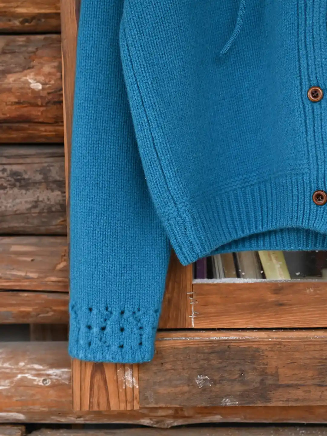 Kori 100% Wool Hoodie Cardigan