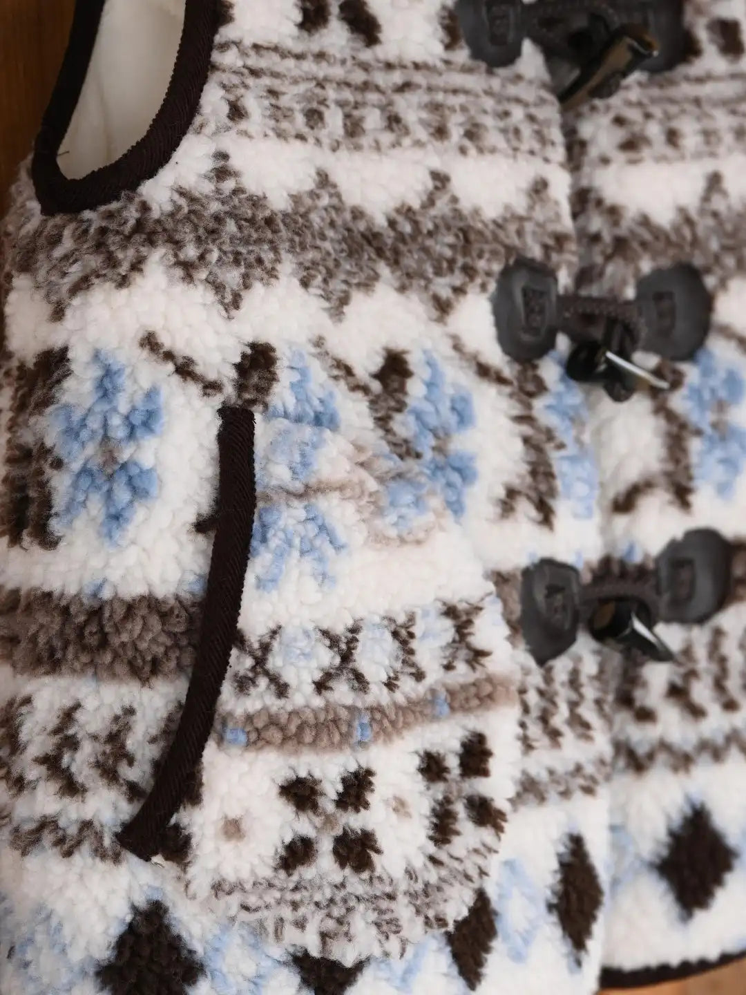 Kamari Round Neck Fair Isle Vest