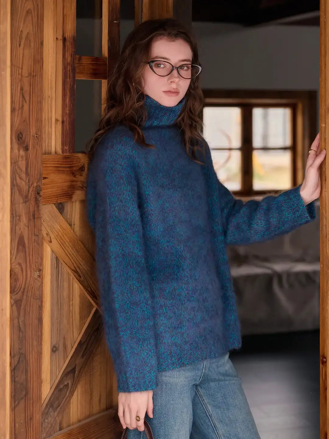 Zayla Turtleneck 100% Wool Sweater