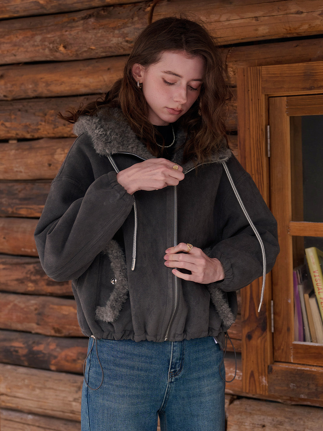 Emberlynn Shearling Short Coat