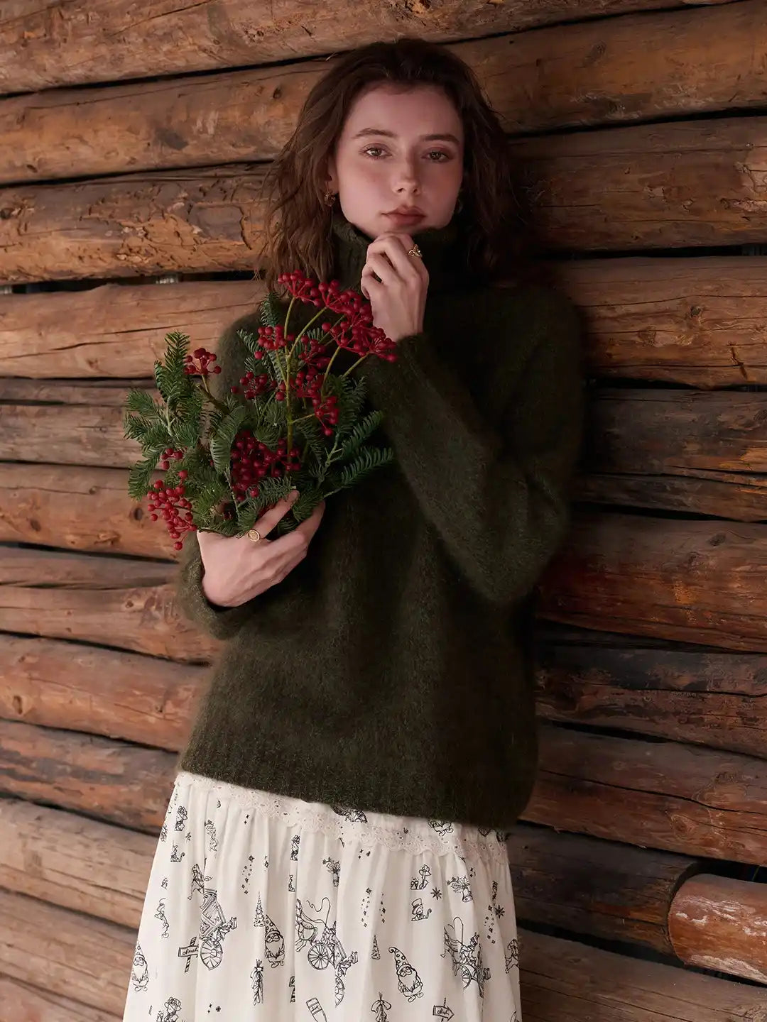 Zayla Turtleneck 100% Wool Sweater