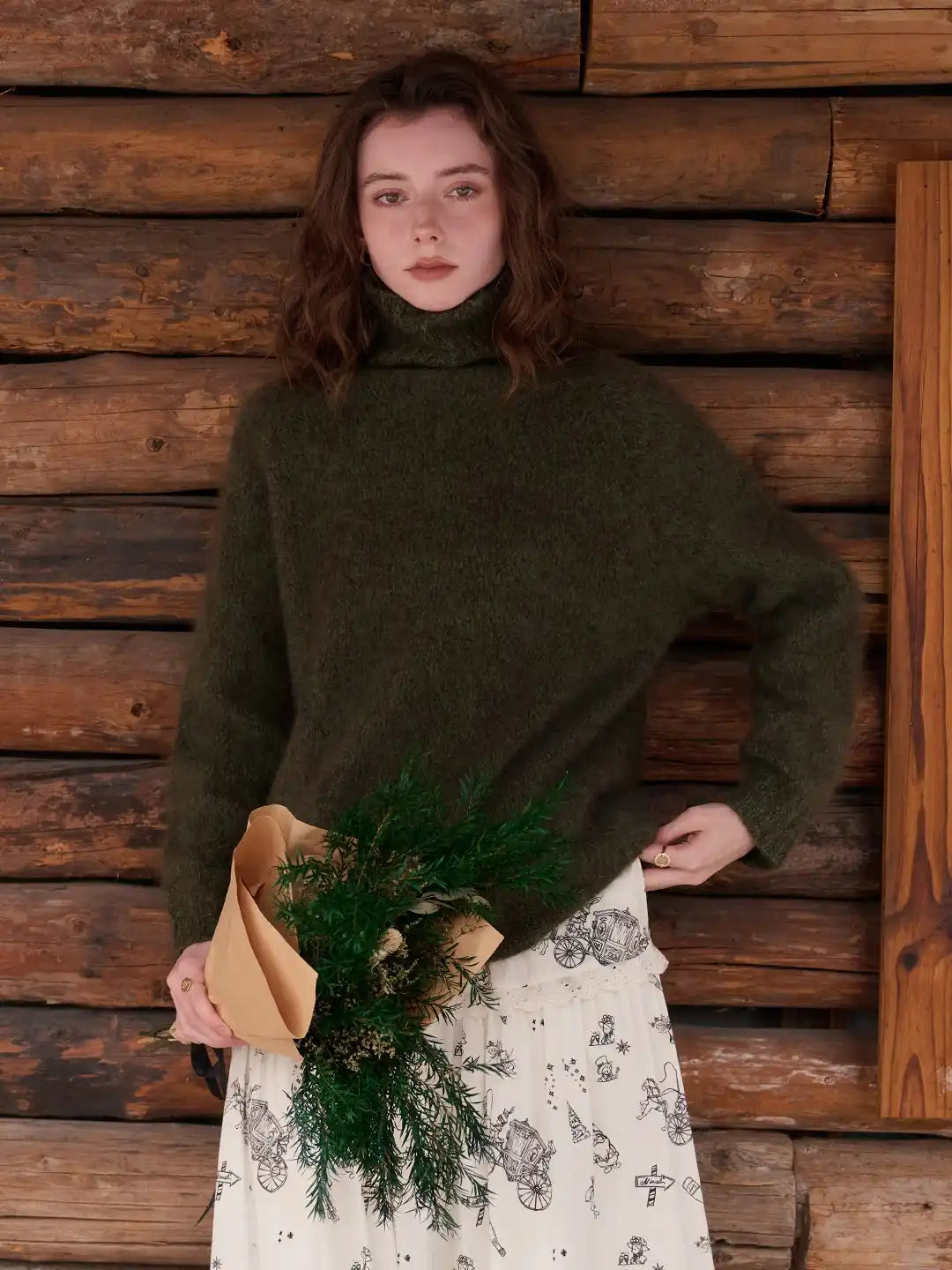 Zayla Turtleneck 100% Wool Sweater