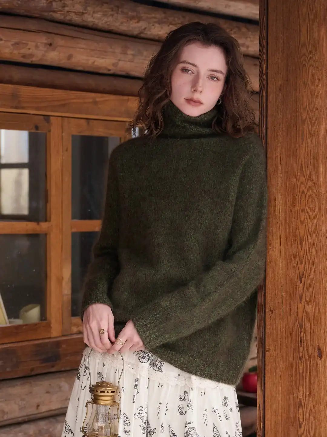Zayla Turtleneck 100% Wool Sweater