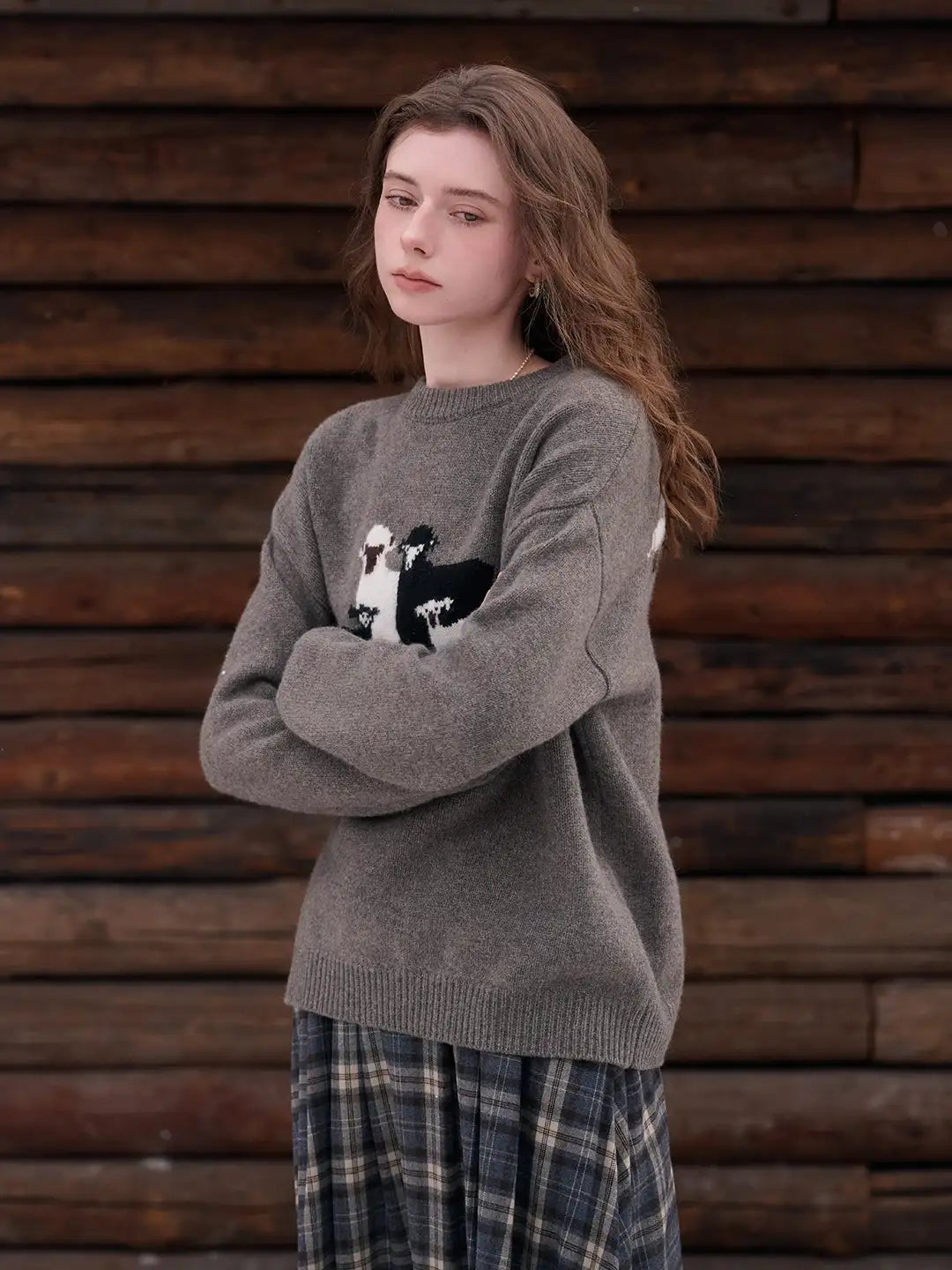 Alexia Round Neck 100% Wool Sweater