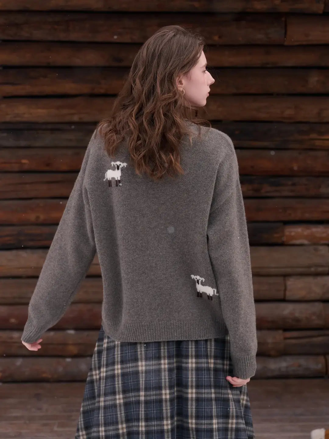 Alexia Round Neck 100% Wool Sweater