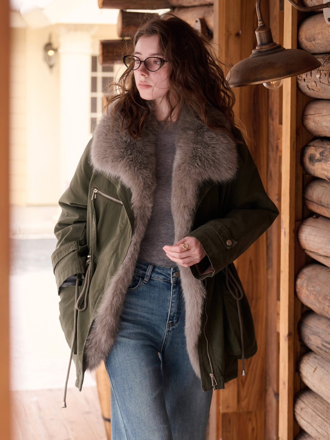 Kaiya Shearling Down Jacket