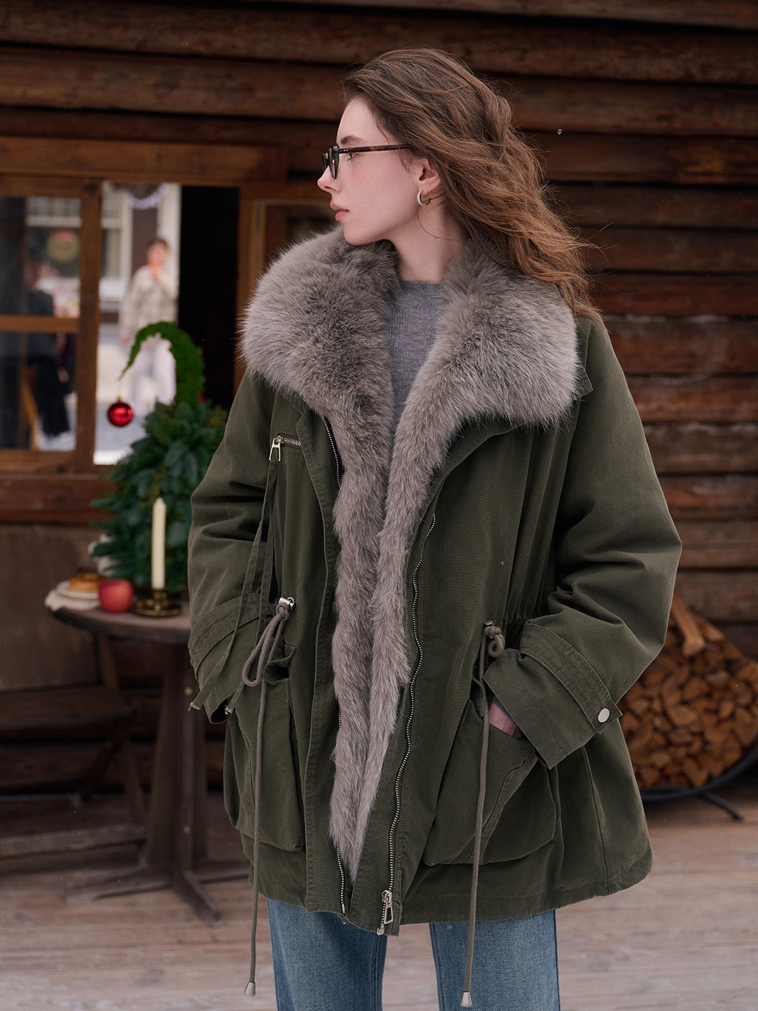 Kaiya Shearling Down Jacket