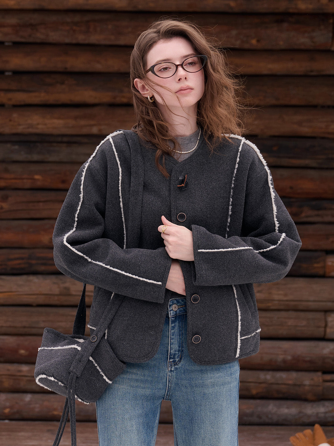 Aileen Round Neck Silhouette Coat