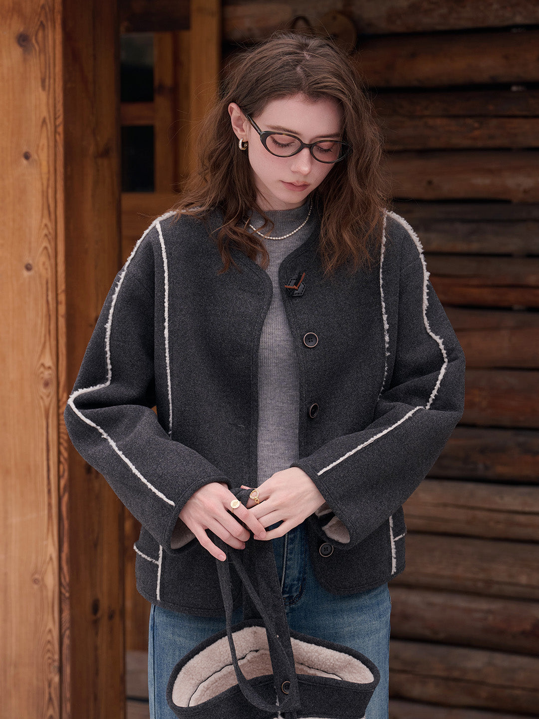 Aileen Round Neck Silhouette Coat