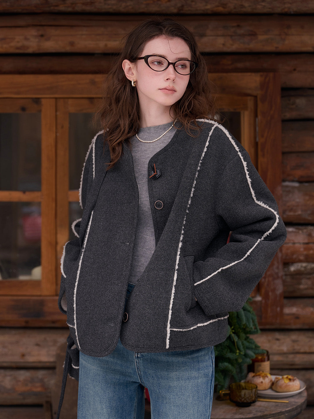 Aileen Round Neck Silhouette Coat