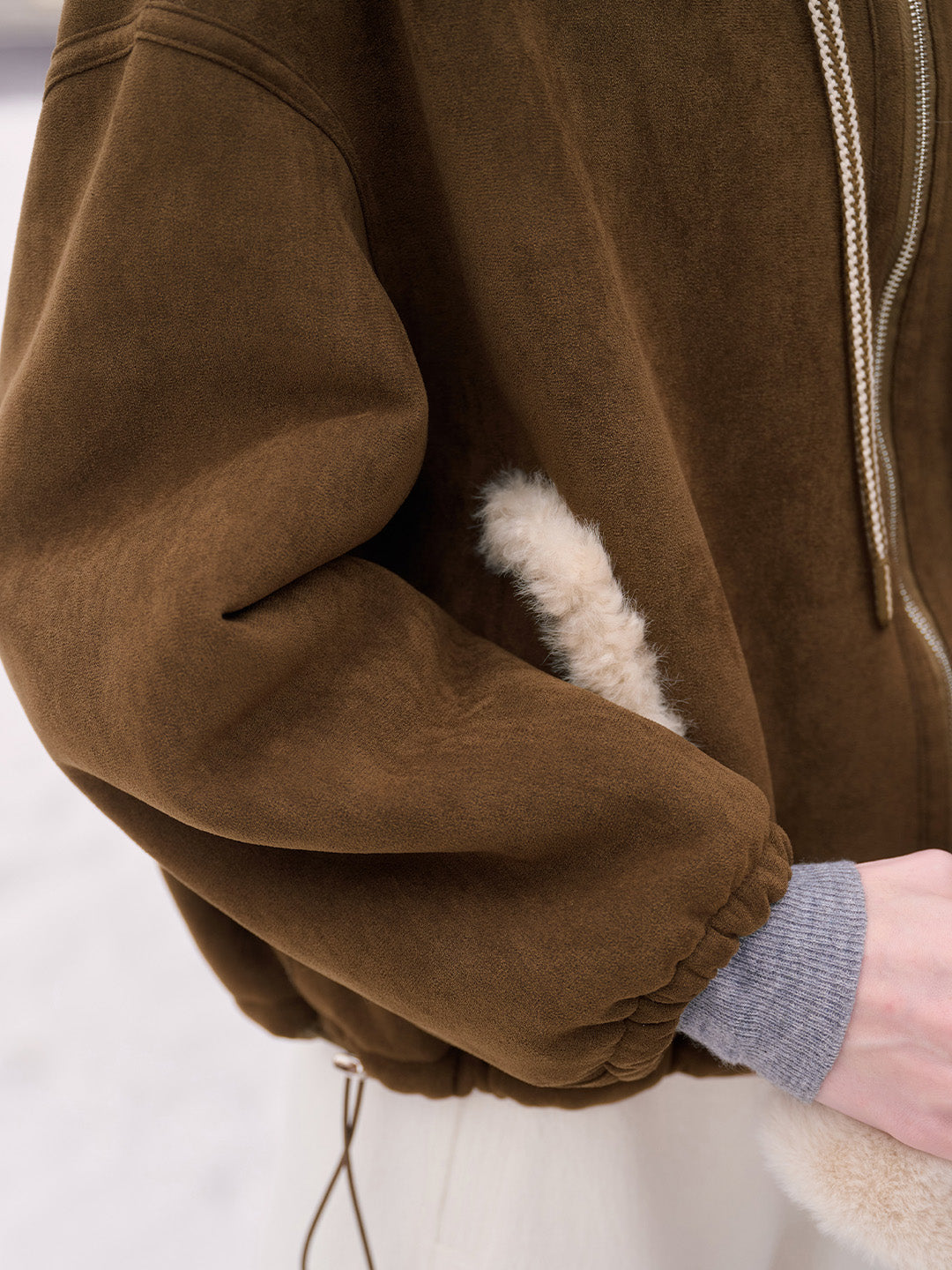 Emberlynn Shearling Short Coat