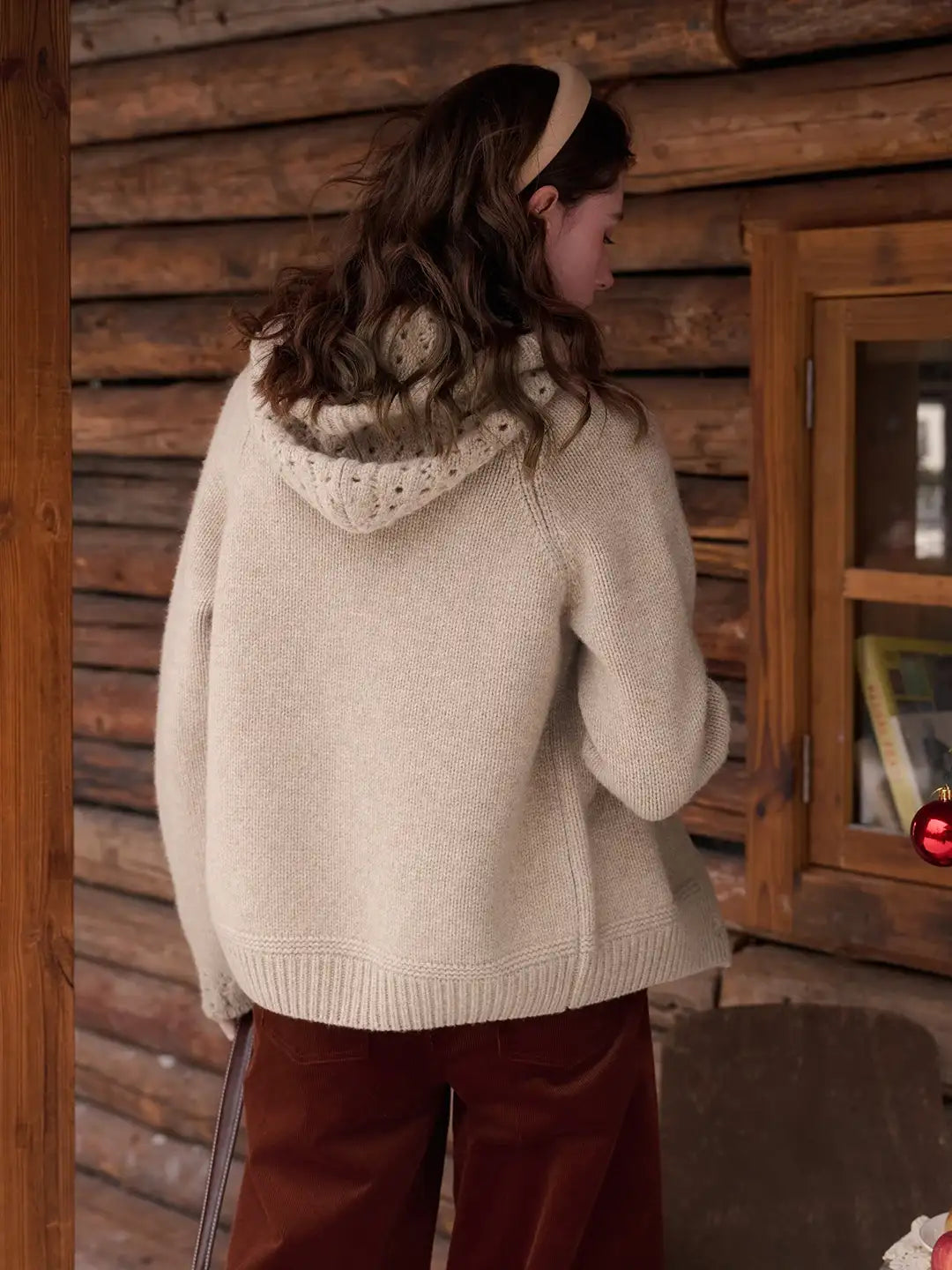 Kori 100% Wool Hoodie Cardigan