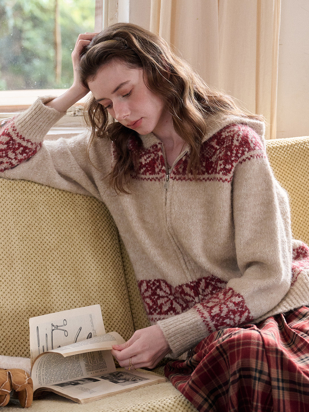 Novalee V-Neck Wool Cardigan