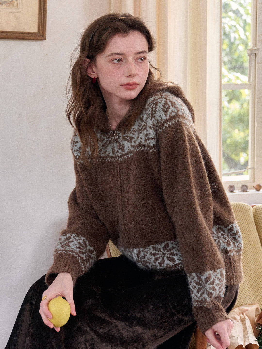 Novalee V-Neck Wool Cardigan