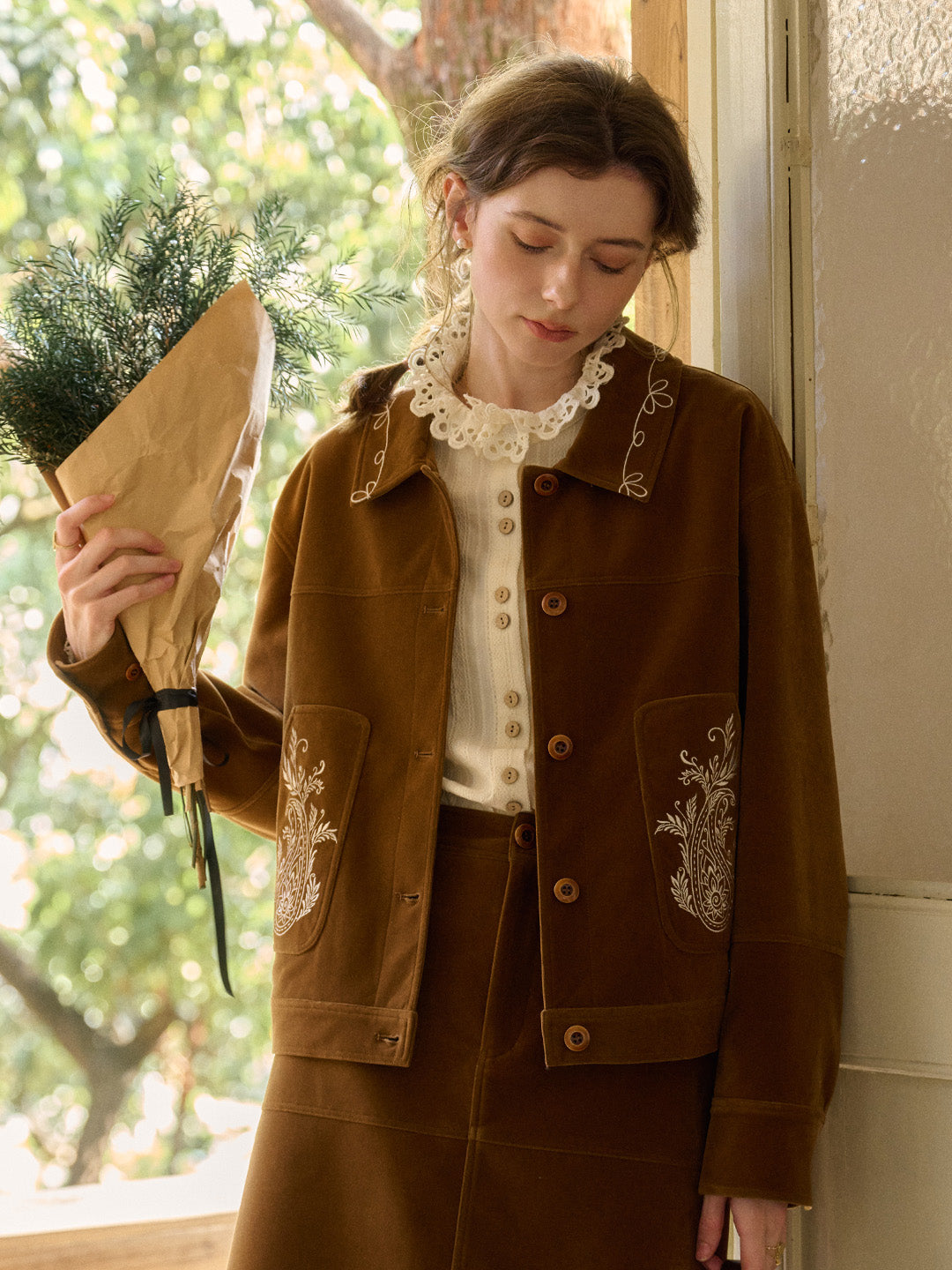 Denver Notch Lapel Embroidery Jacket