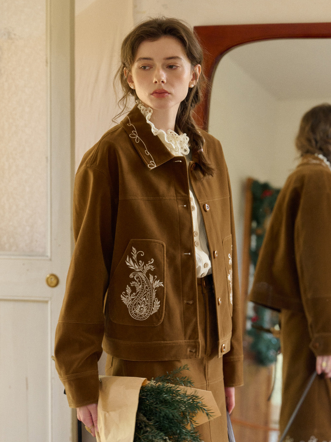 Denver Notch Lapel Embroidery Jacket