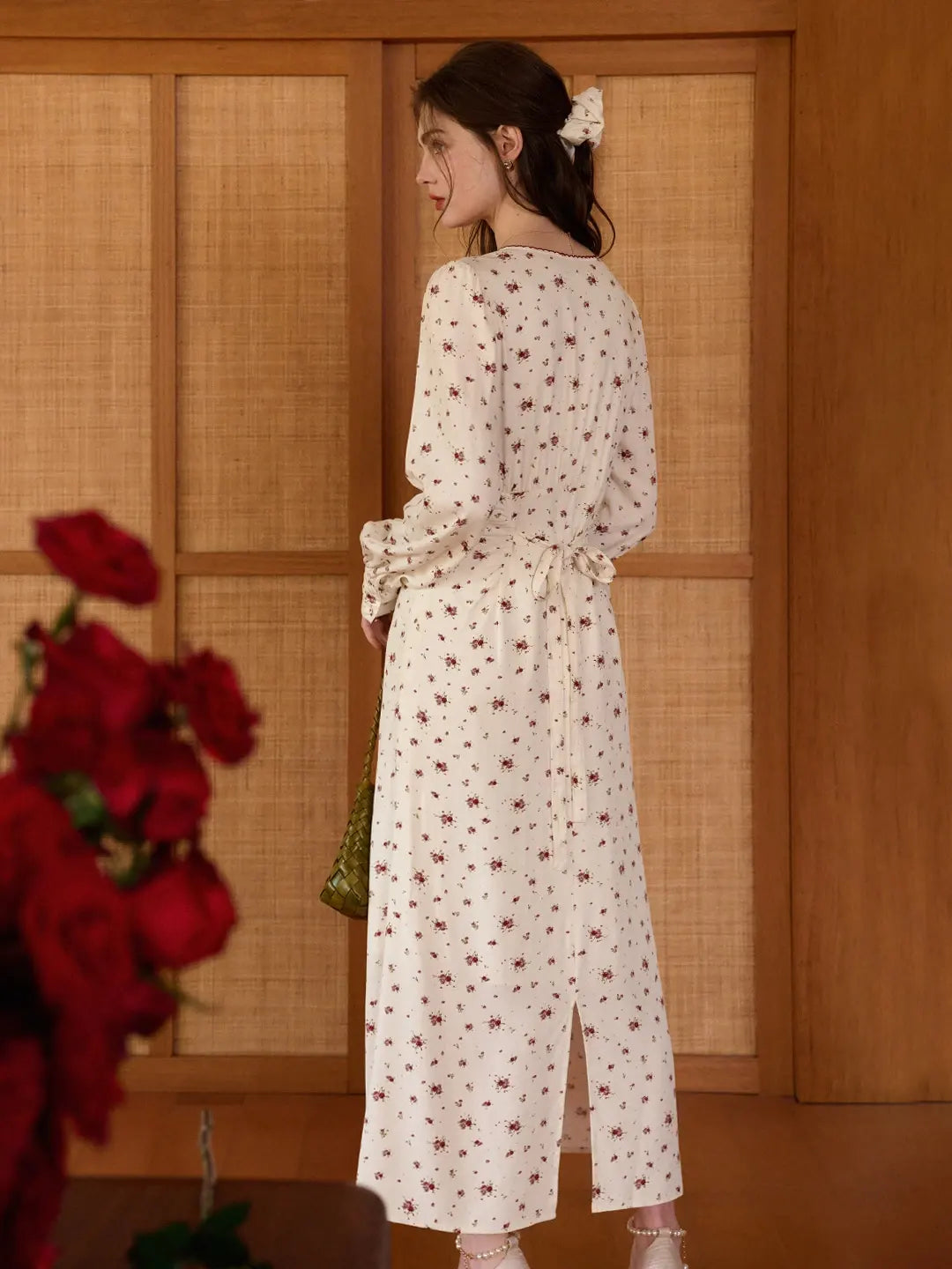 Nori V-Neck Floral Dress