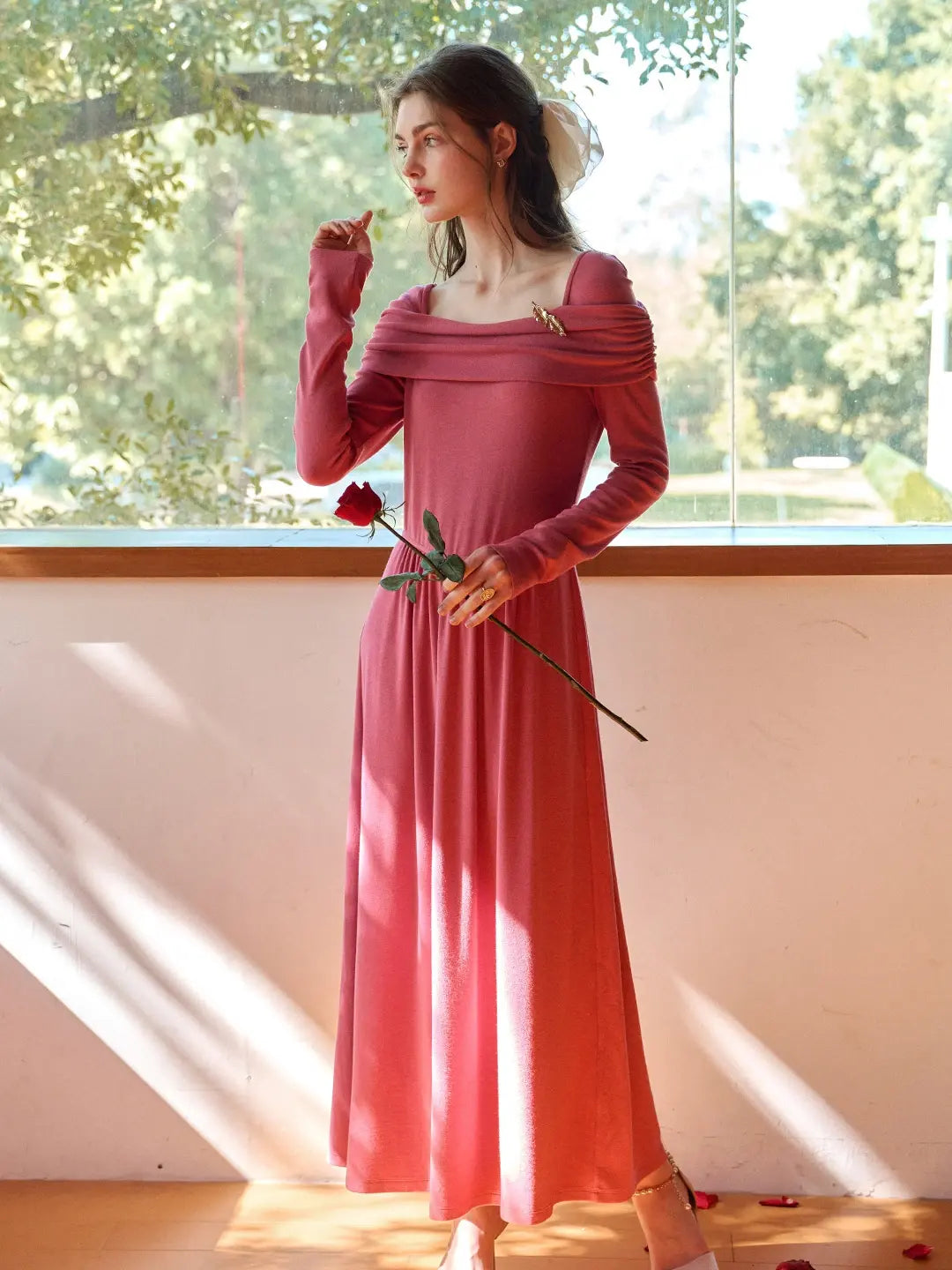 Judith Square Neck Cotton Dress