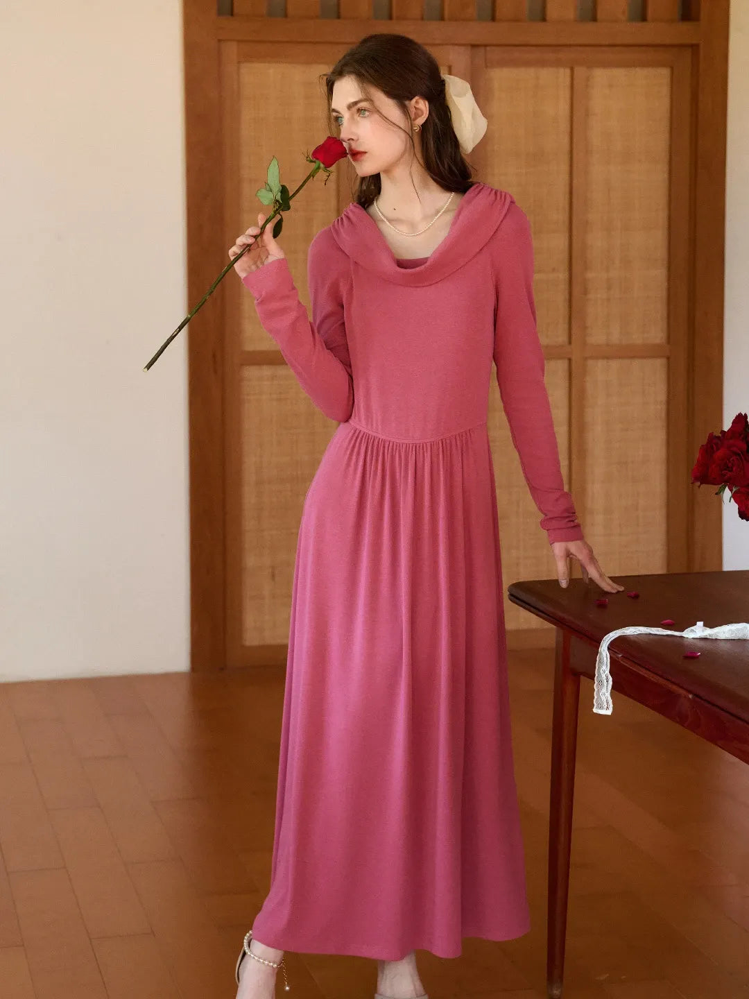 Judith Square Neck Cotton Dress