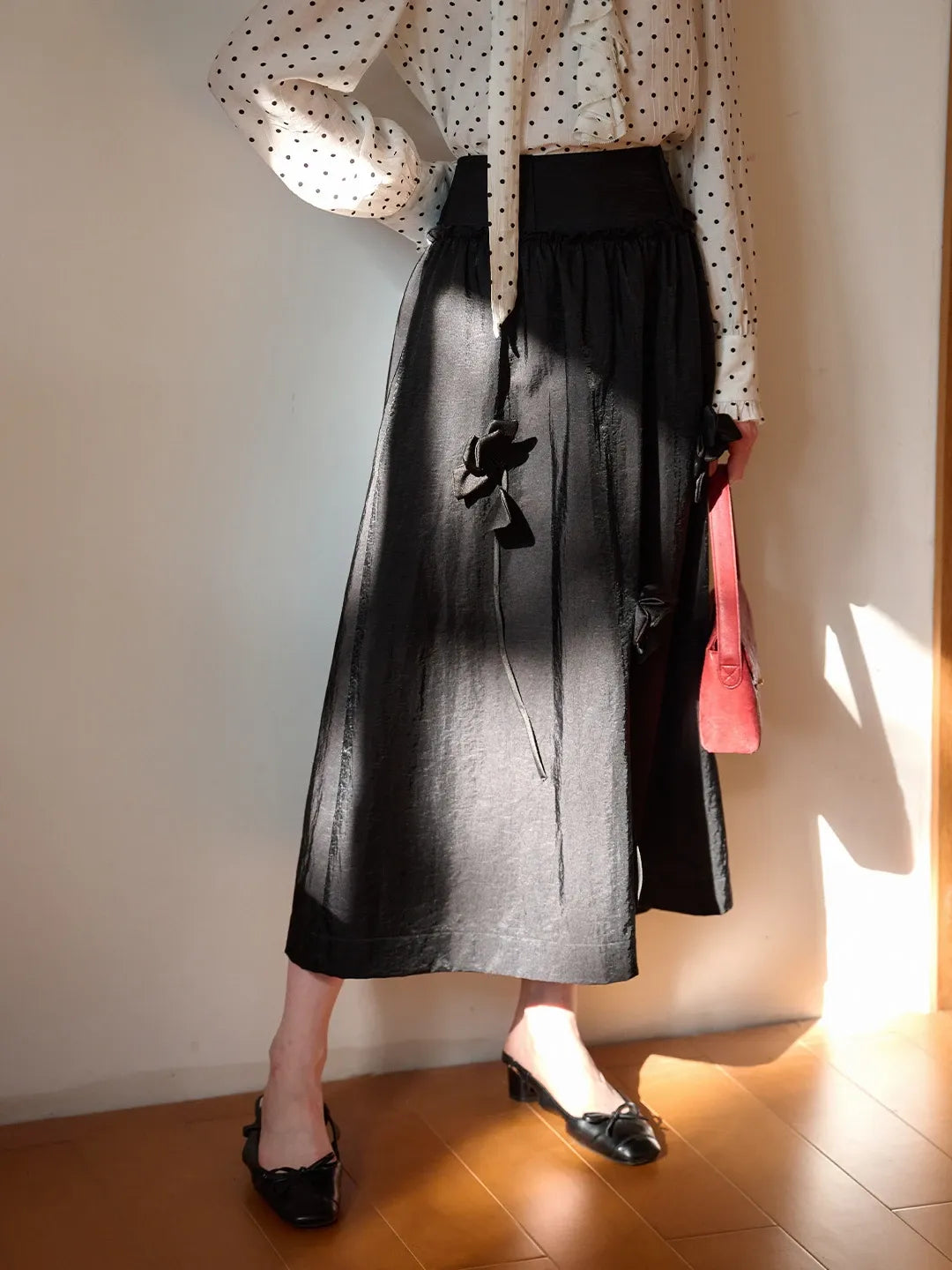 August 3D Flower A-Line Skirt