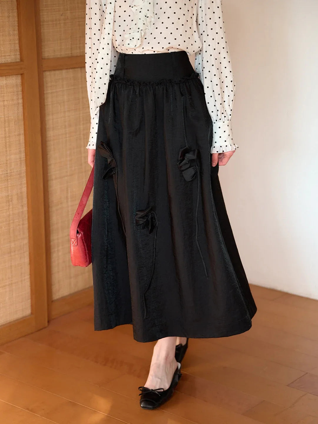 August 3D Flower A-Line Skirt