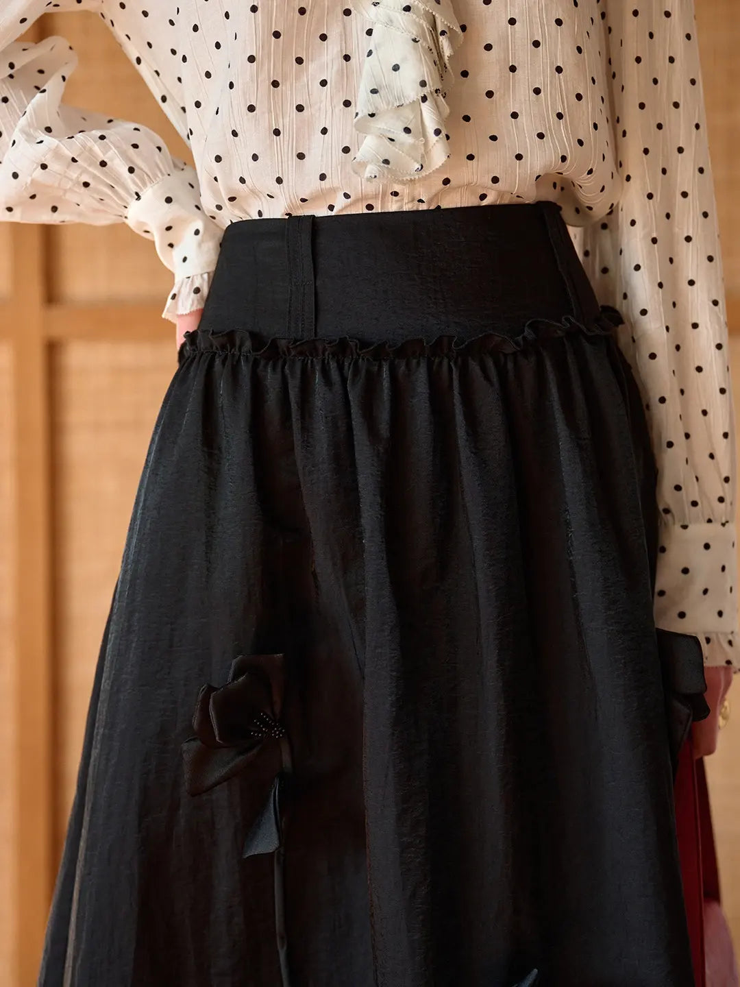 August 3D Flower A-Line Skirt