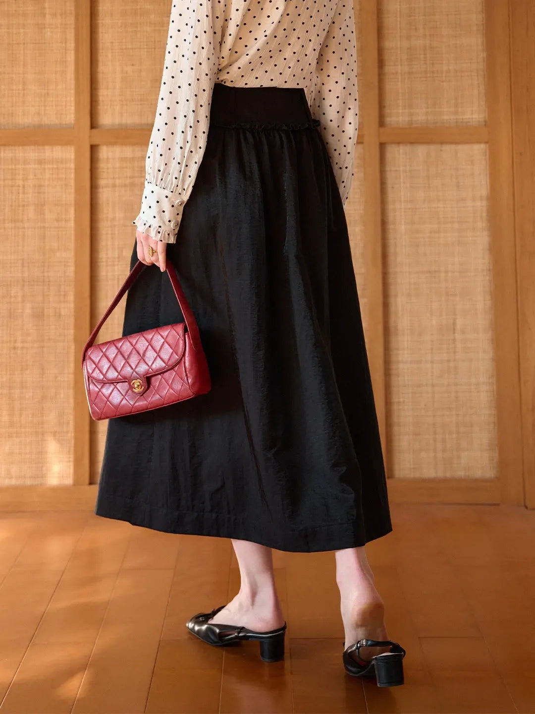 August 3D Flower A-Line Skirt