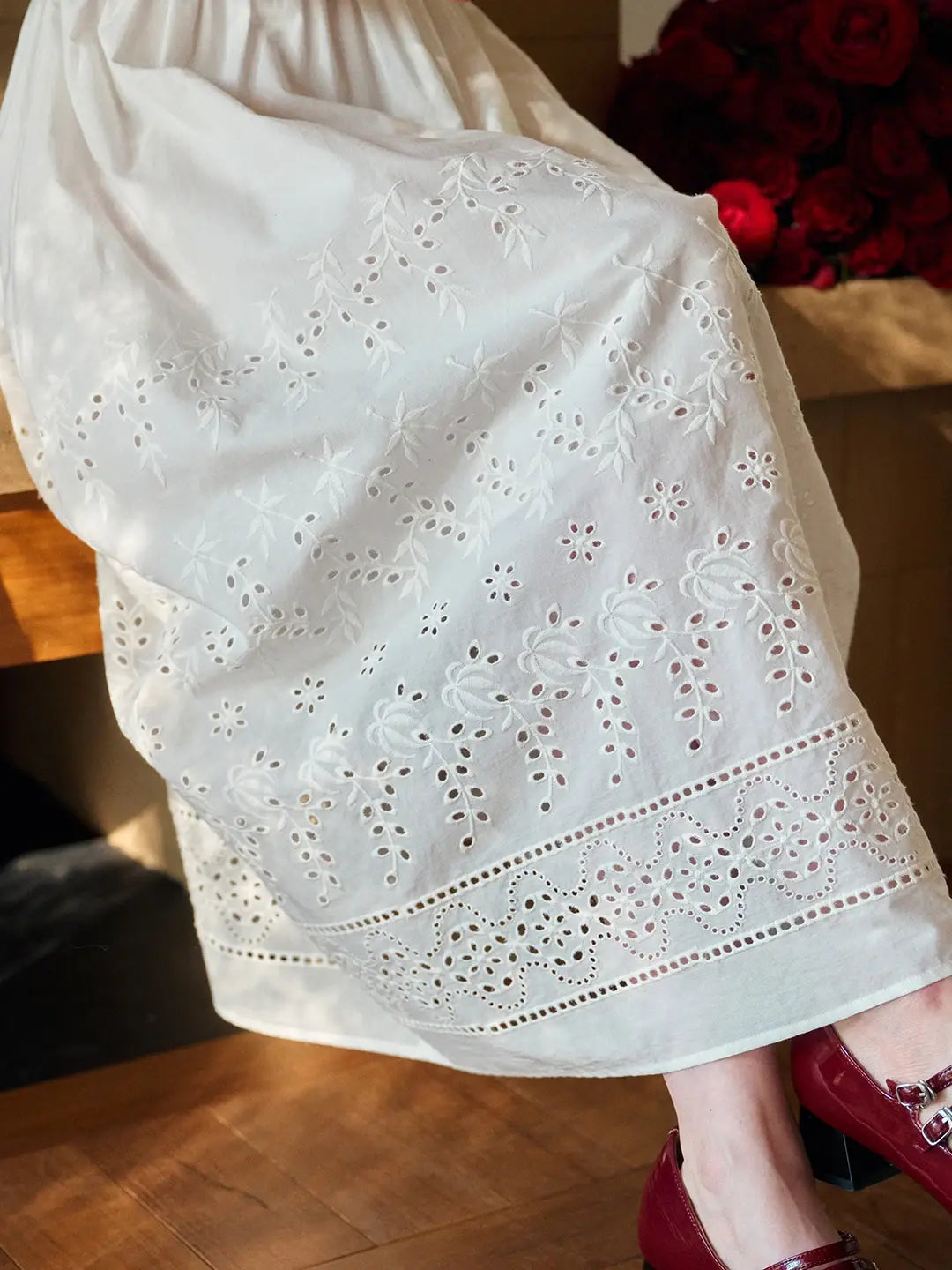 Jana Peter Pan Collar Hollow Dress