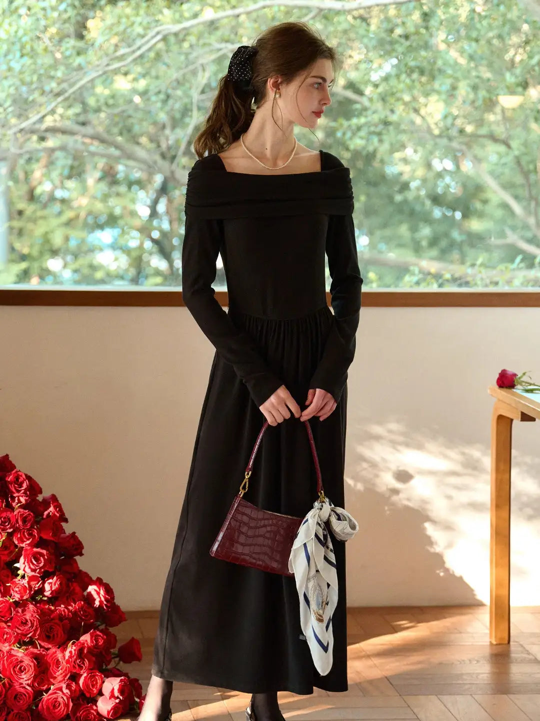 Judith Square Neck Cotton Dress