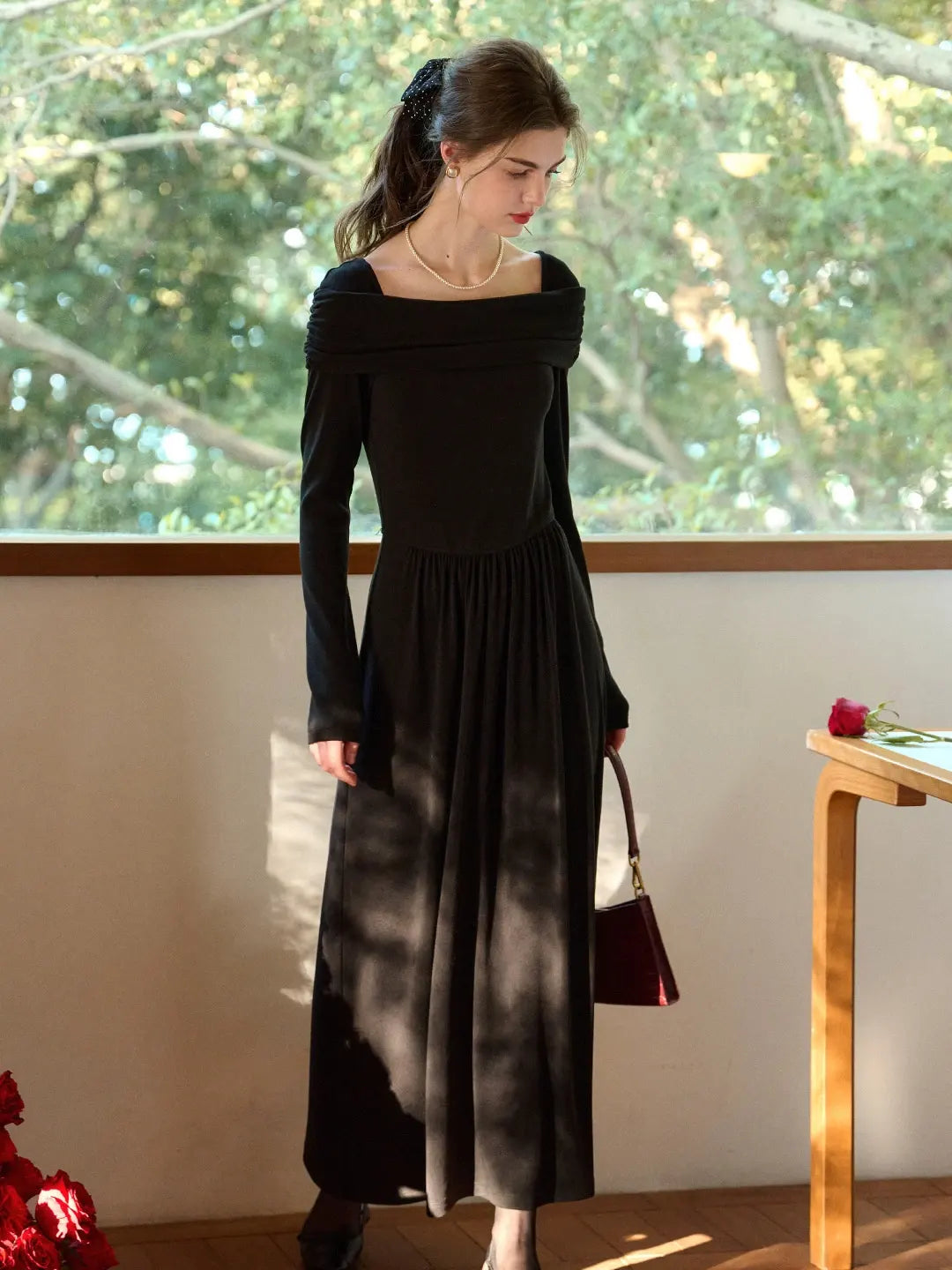 Judith Square Neck Cotton Dress