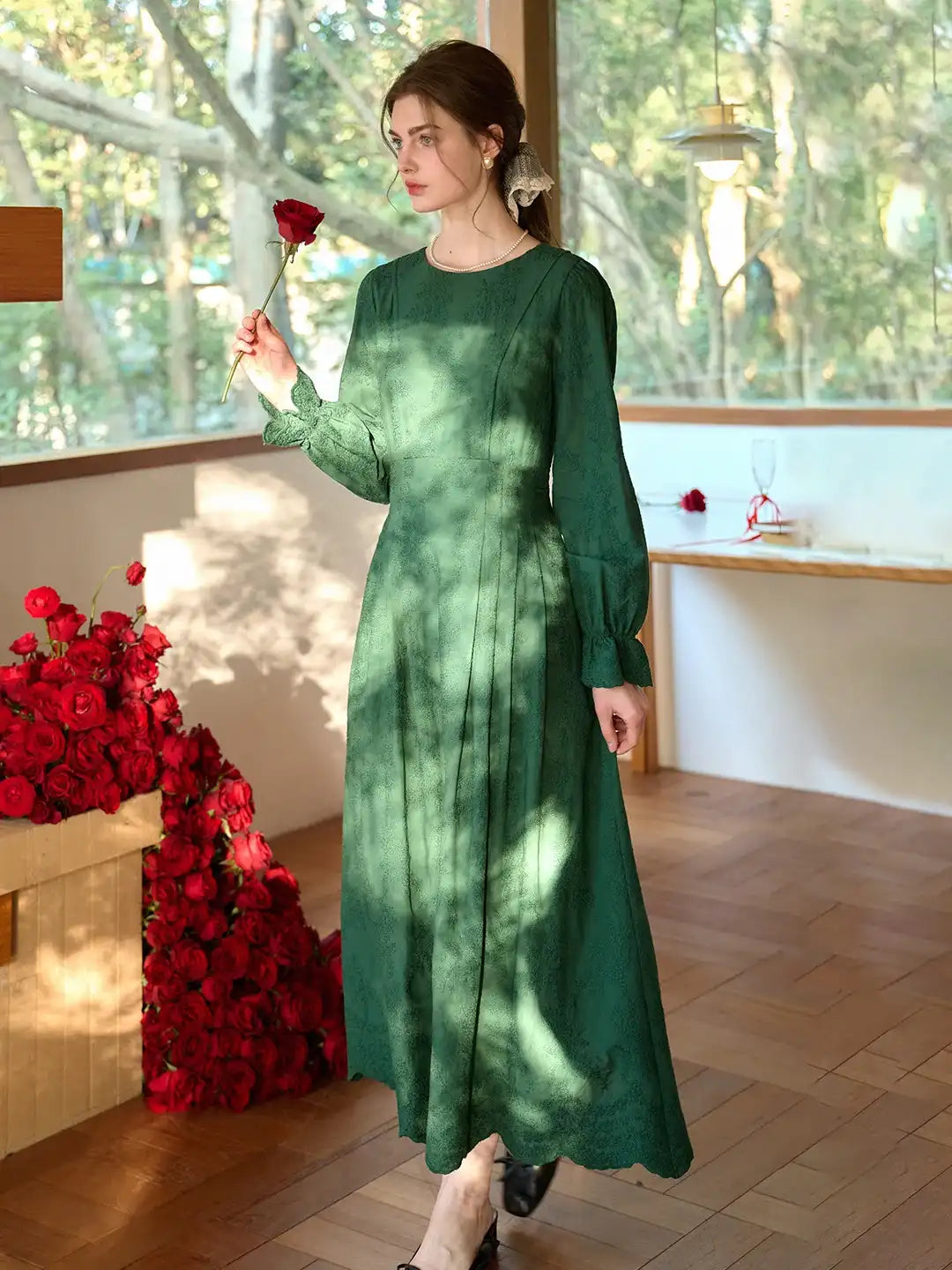 Laylani Round Neck 100% Cotton Dress