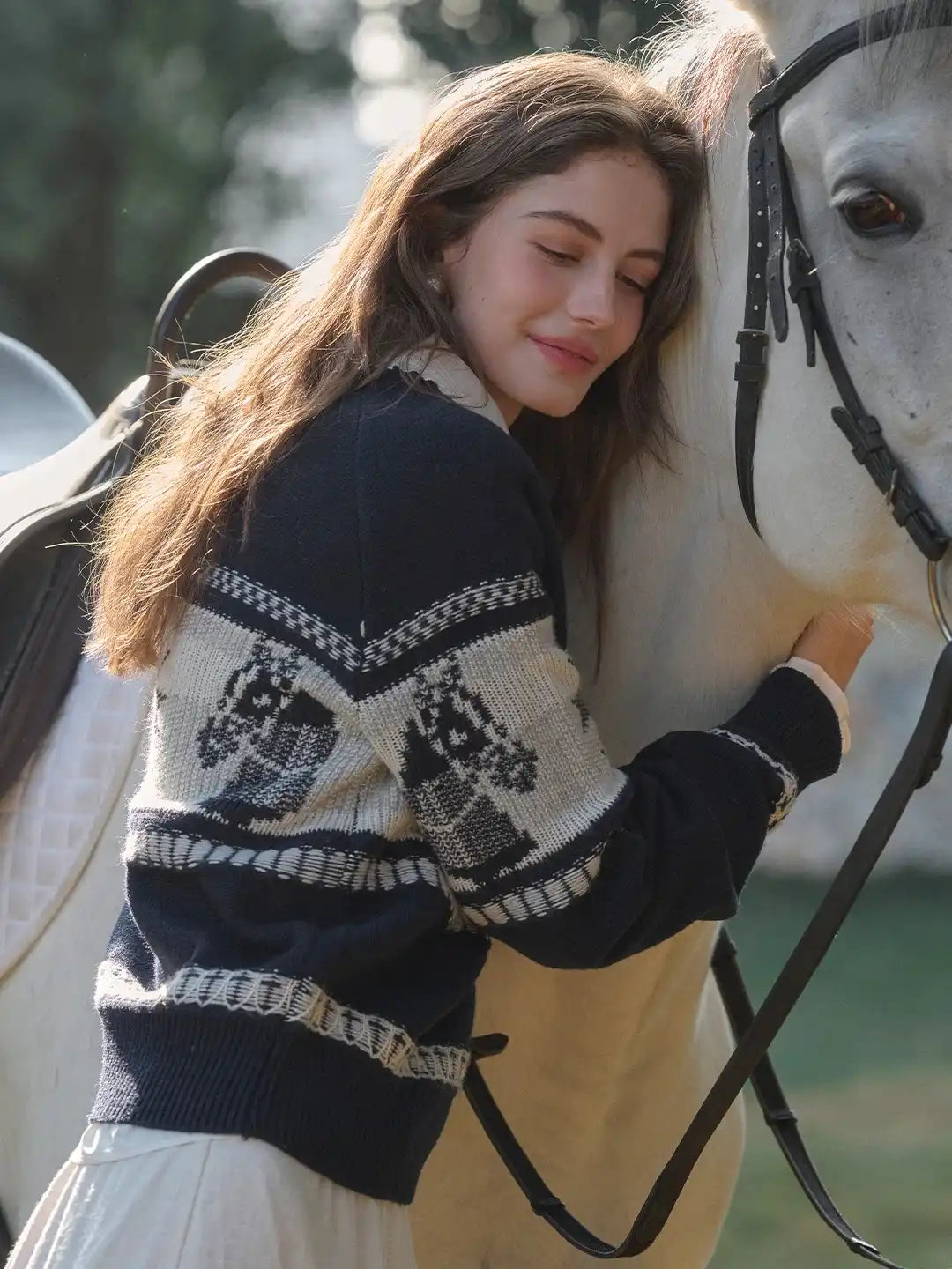 Alitzel Round Neck Wool Sweater