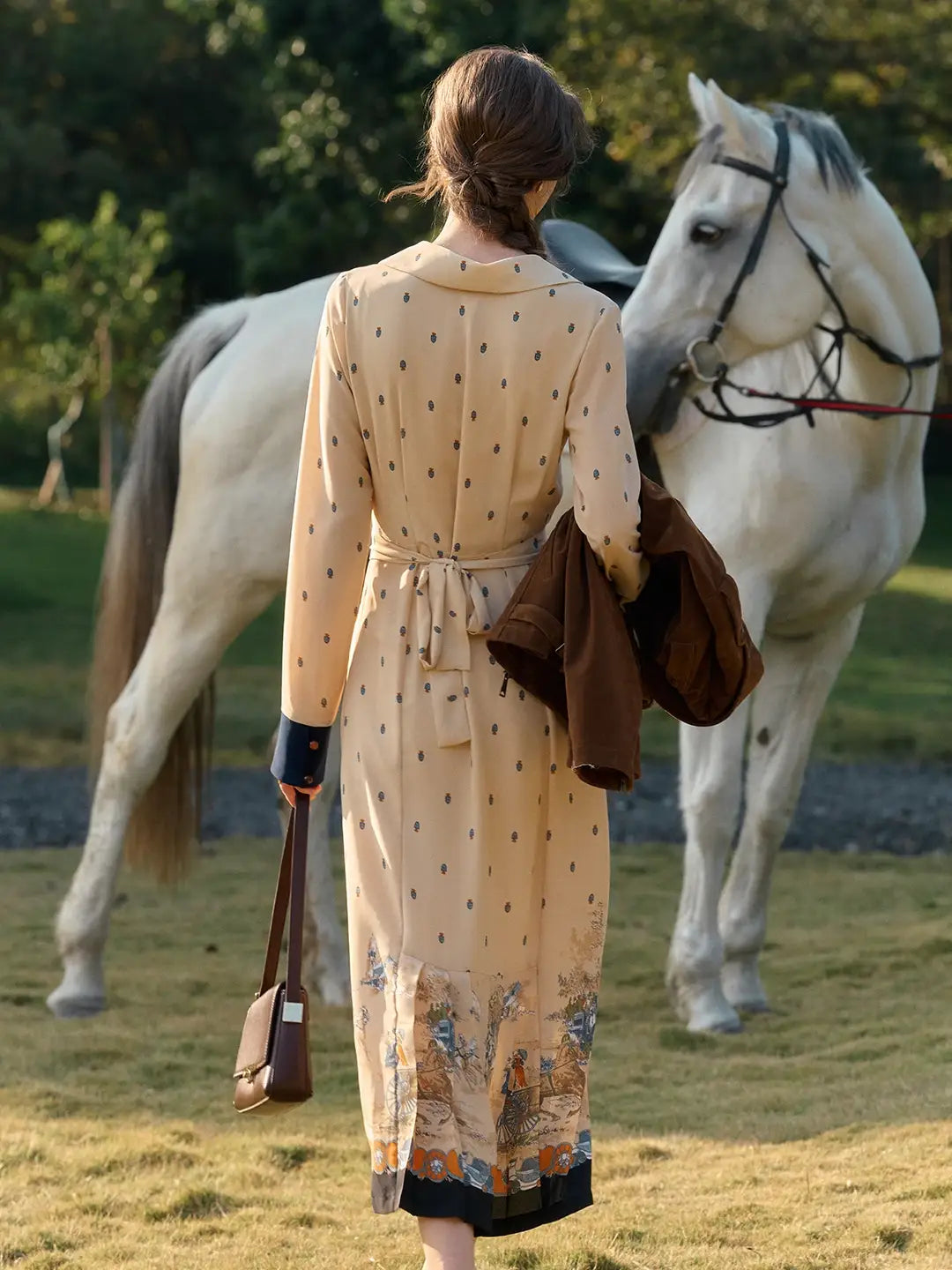 Elizabeth Retro Printed Dress