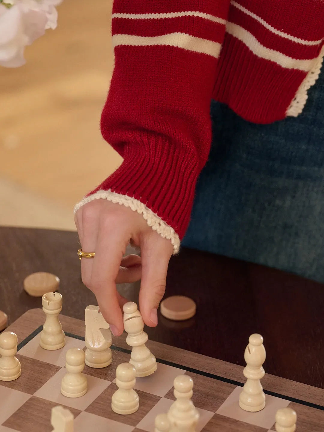 Stormi V-Neck Stripe Cardigan